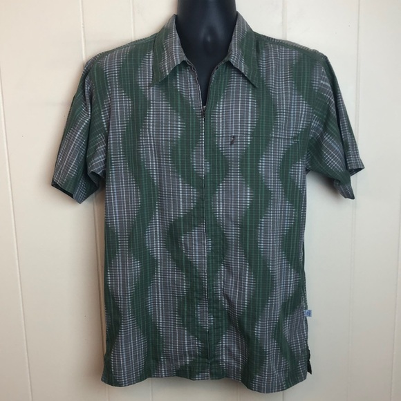 Patagonia Other - Patagonia Sz Small S Zip Front Short sleeve Shirt Active Hiking Outdoor Green